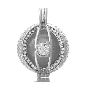 Harmony Chime - Diamante Ball Chime Holder Silver