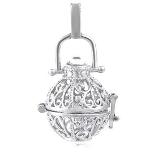 Harmony Chimes - Vintage Lace Chime Holder Silver