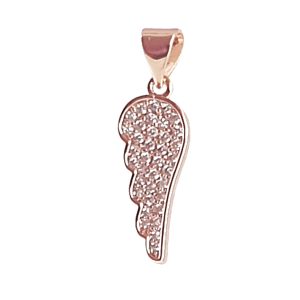 Harmony Chimes - Angel Wing Zirconia Rose Gold Large