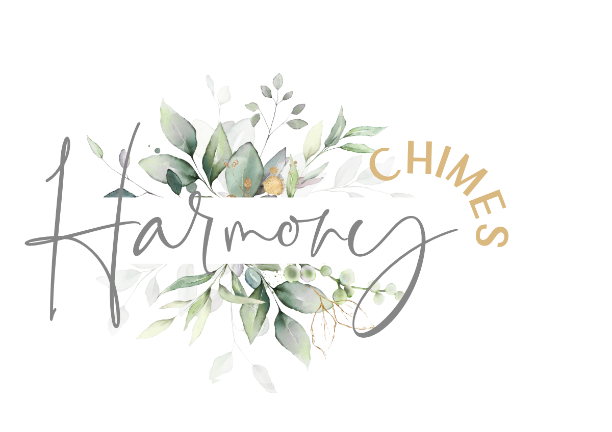 Harmony Chimes - Logo with Flowers